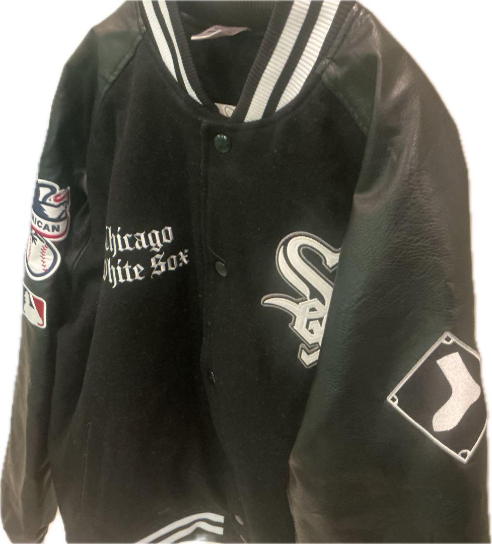 くろChicago White Sox スタジャン ホワイトソックス