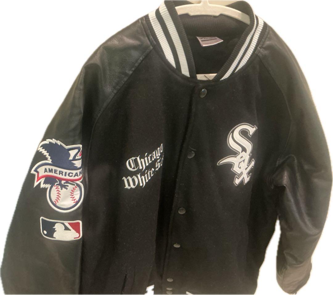くろChicago White Sox スタジャン ホワイトソックス