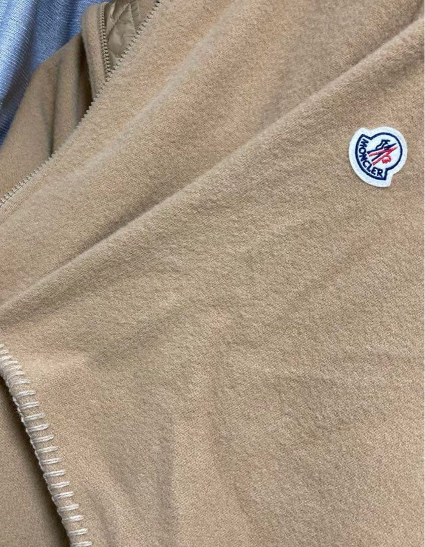 MONCLER ベージュ ジッパーポンチョ