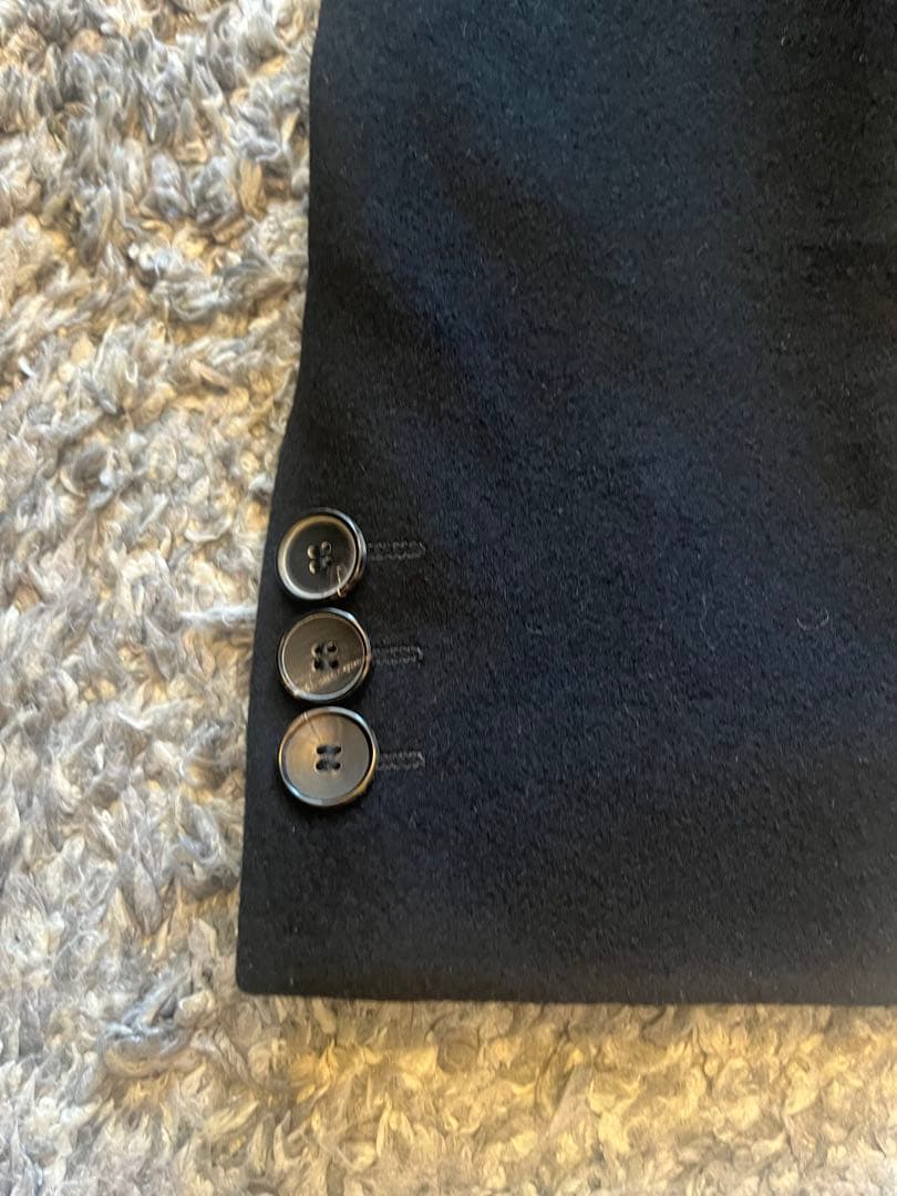 BOSS チェスターコート 黒 3つボタン