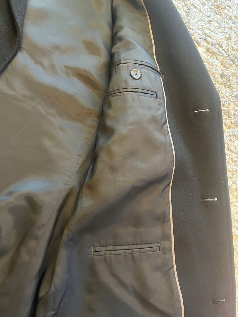 BOSS チェスターコート 黒 3つボタン