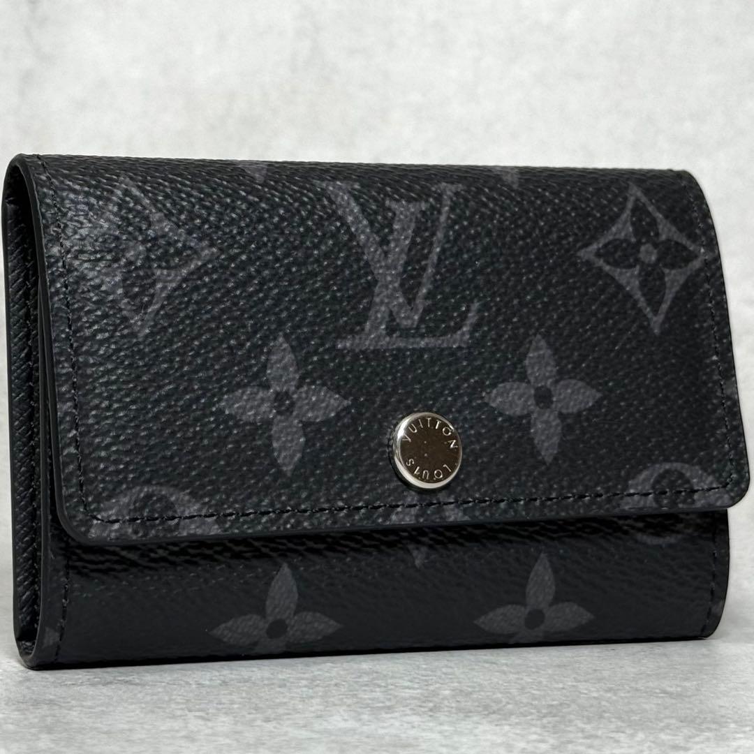 極美品 新作 ルイヴィトン モノグラムエクリプス ミュルティクレ6 キーケース
