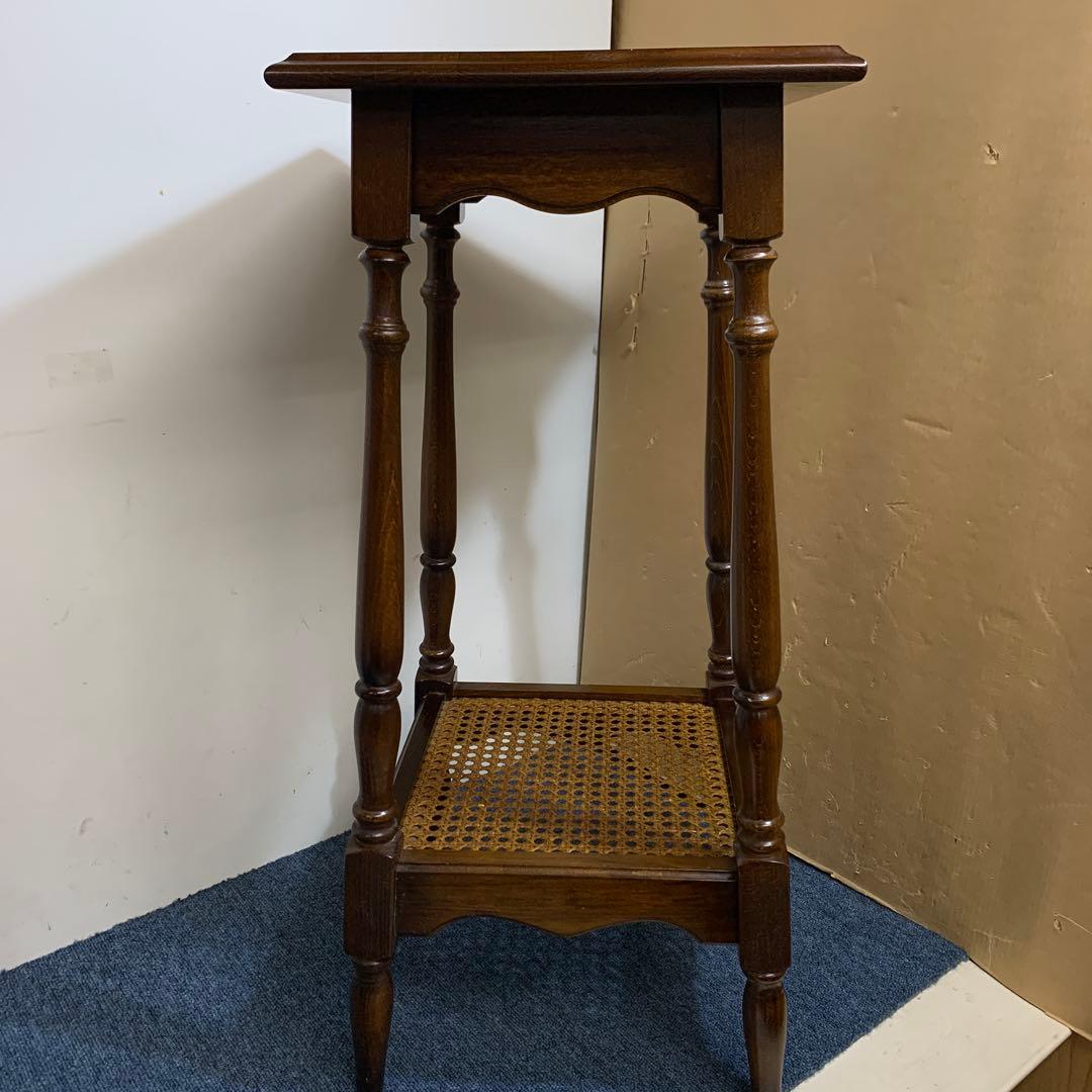 【希少】 カリモク家具 コロニアル 花台 電話台 アンティーク調 クラシカル家具