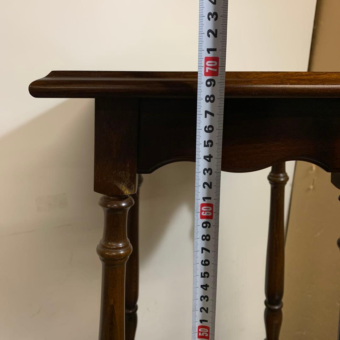 【希少】 カリモク家具 コロニアル 花台 電話台 アンティーク調 クラシカル家具