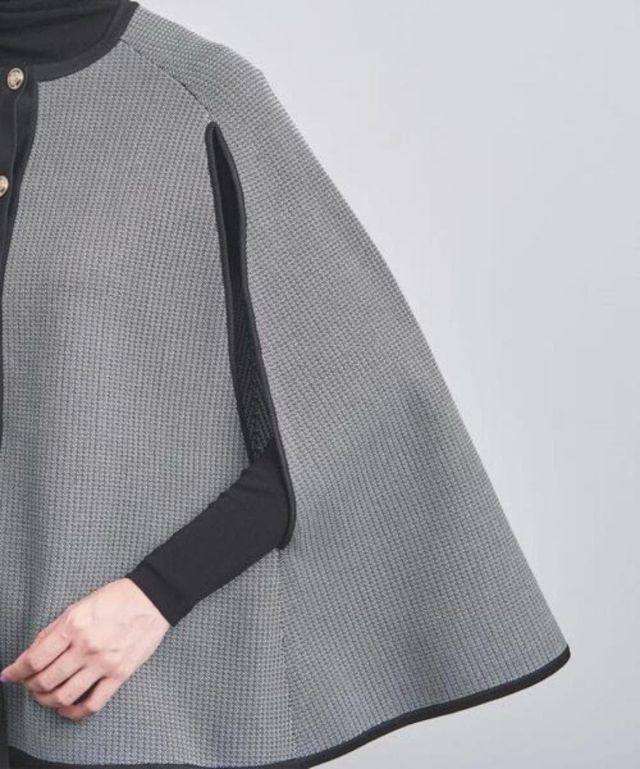 [タグ付 未使用品] ユナイテッドアローズ / ジャカード ケープ 26400円