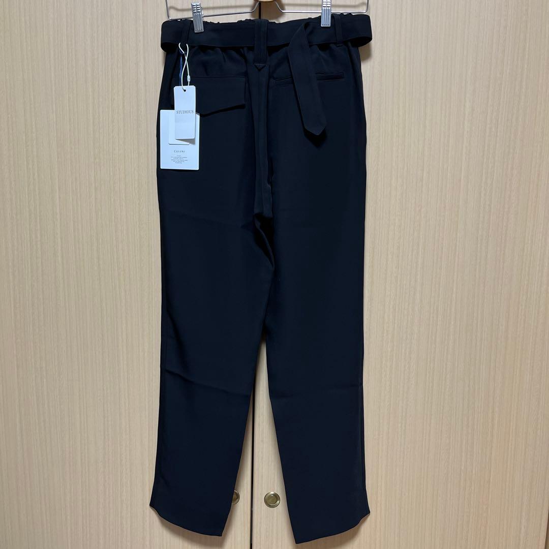 1/15限定】新品 CULLNI STUDIOUS別注ベルテッドスリムスラックス