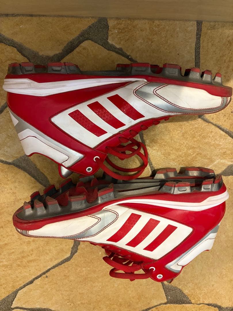 adidas 野球 樹脂底 ポイントスパイク ミッドカット 8枚目おまけ付き