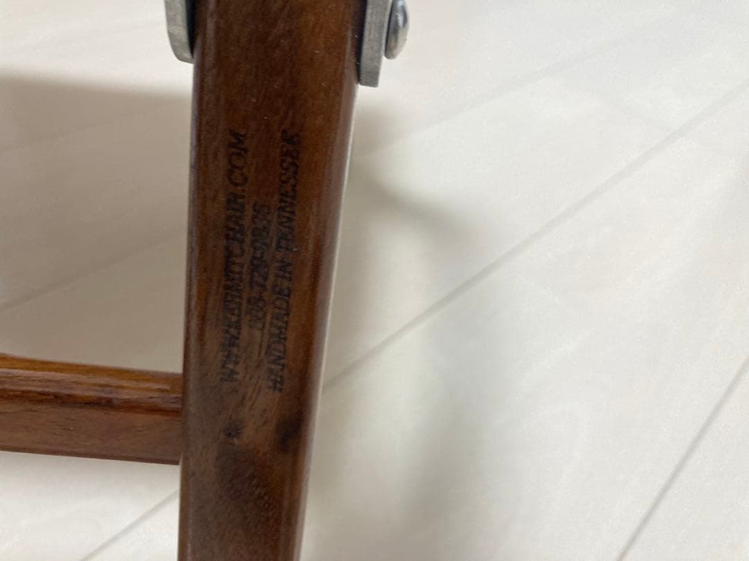 本物　カーミットチェア ウォールナット　レザーシート　C&C.P.H