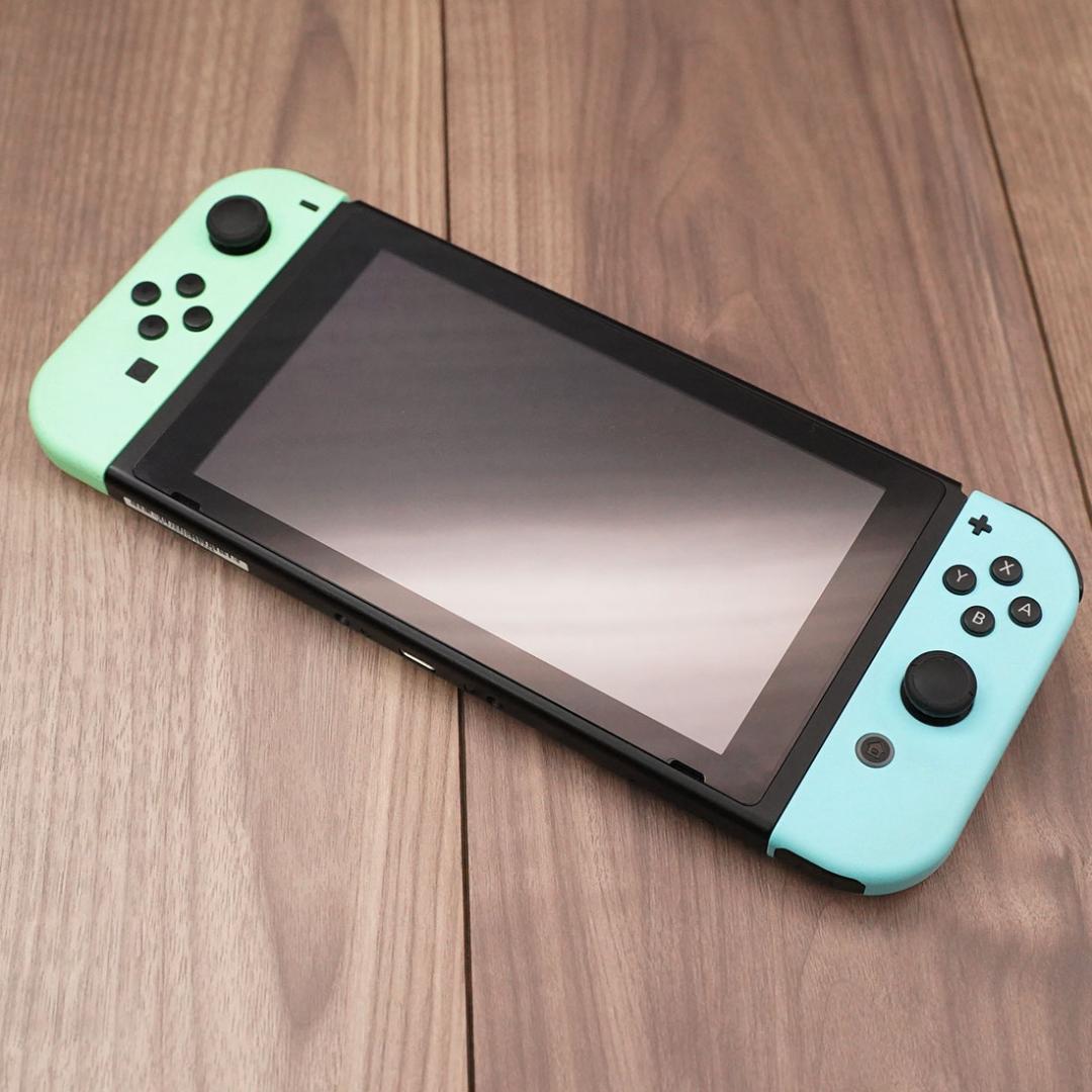 ニンテンドースイッチ あつまれどうぶつの森セット ジョイコン2個 ドッグ1式付き