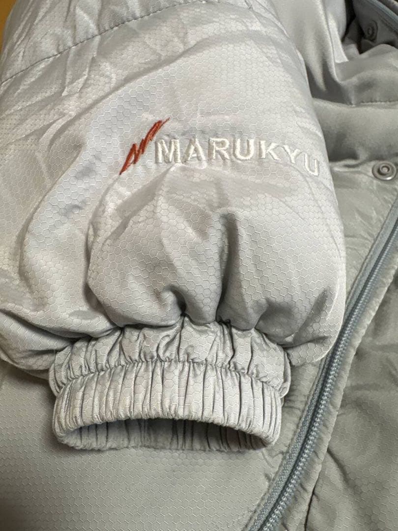 MARUYTU ダウンフィッシングスーツ 上下セット シルバー