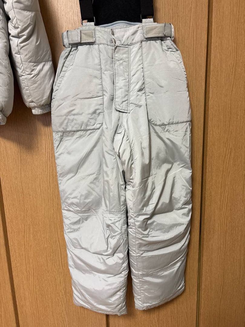 MARUYTU ダウンフィッシングスーツ 上下セット シルバー