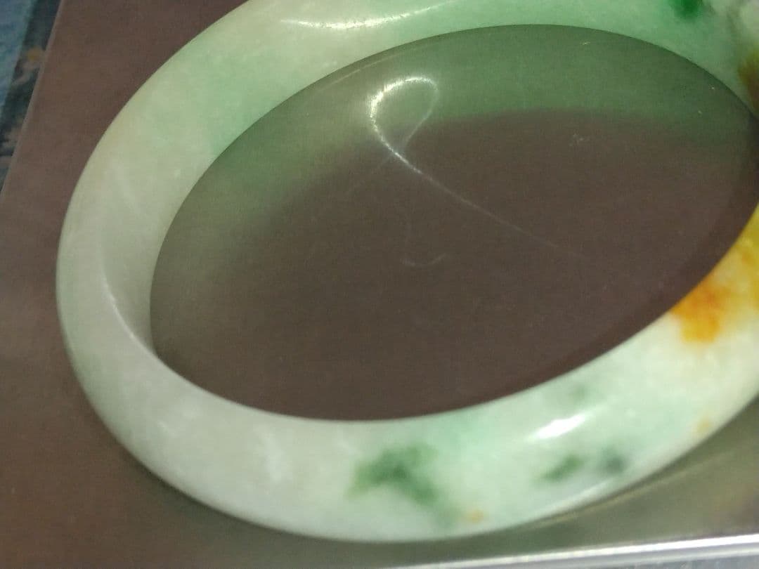 天然無加工　翡翠 バングル