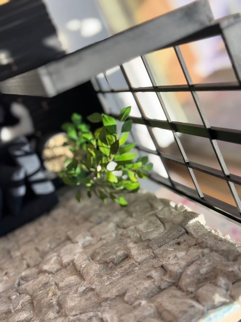 長身ドール用　ミニチュアパーテーション　ドールハウス　背景ボード