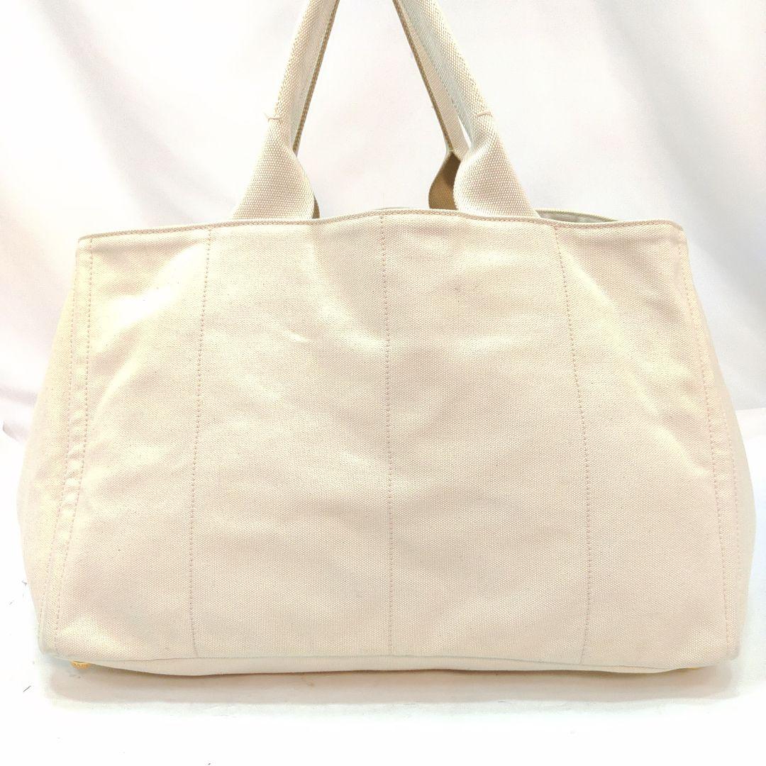 【希少・美品】プラダ カナパL トートバッグ キャンバス A4可 白