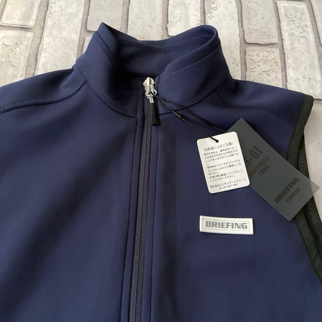 新品未使用　BRIEFING 3Dロゴレディースベスト/ネイビー