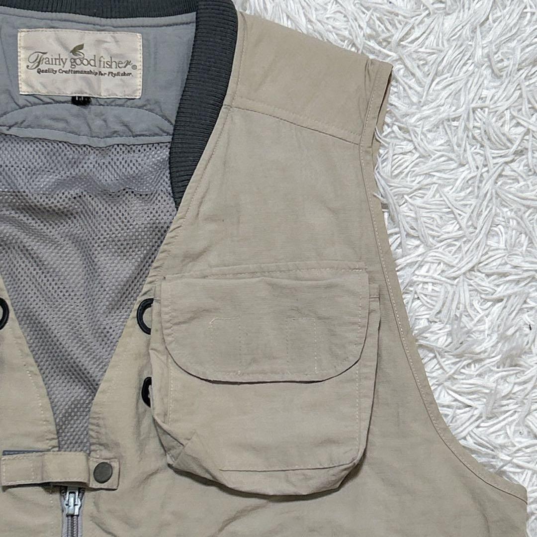 【917】Fairly Good Fisher フィッシングベスト ベージュ