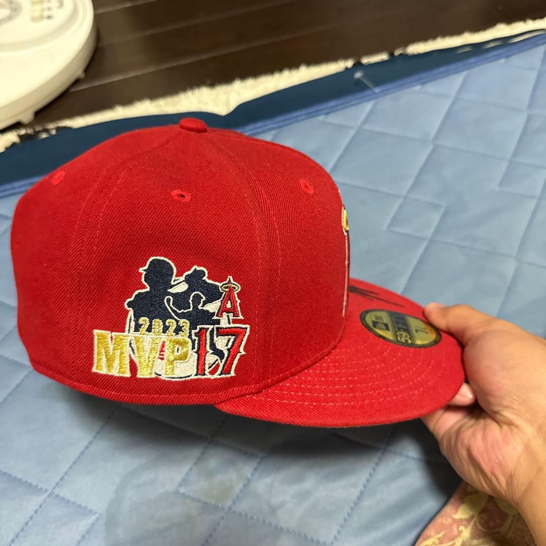New Era 59FIFTY レッドキャップ MVP 2023年　サイン入り