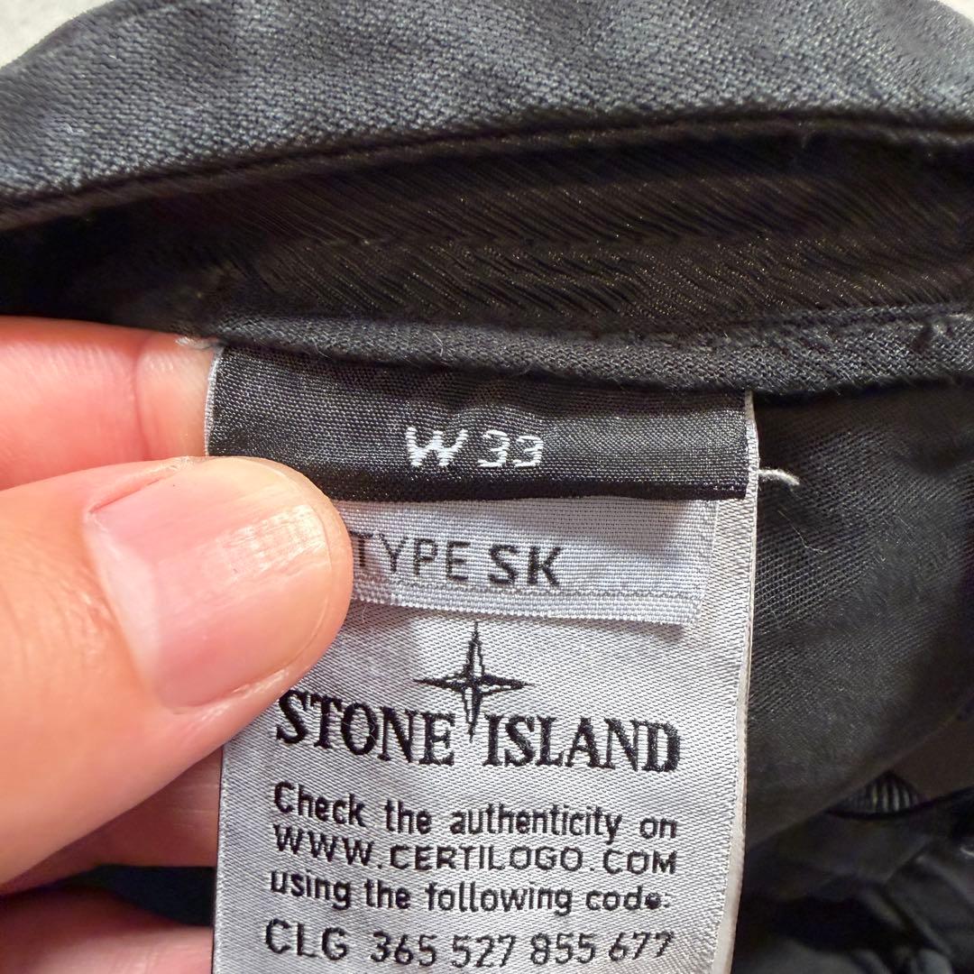 ストーンアイランド　黒　カーゴパンツ　7315321L1 33サイズ
