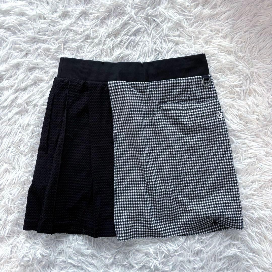 24年モデル パーリーゲイツ セットアップ グレンチェック ポロシャツ スカート