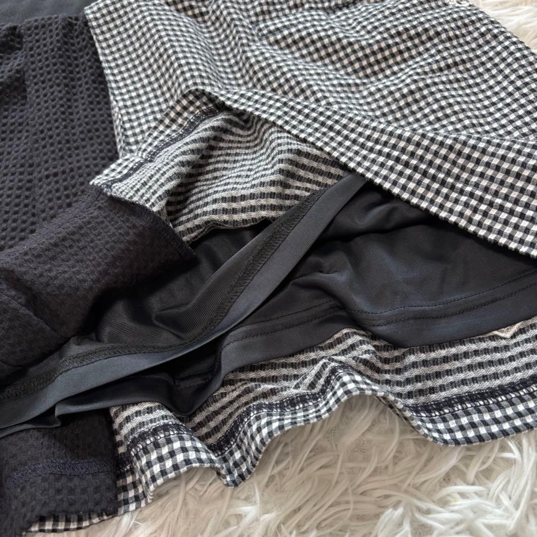 24年モデル パーリーゲイツ セットアップ グレンチェック ポロシャツ スカート