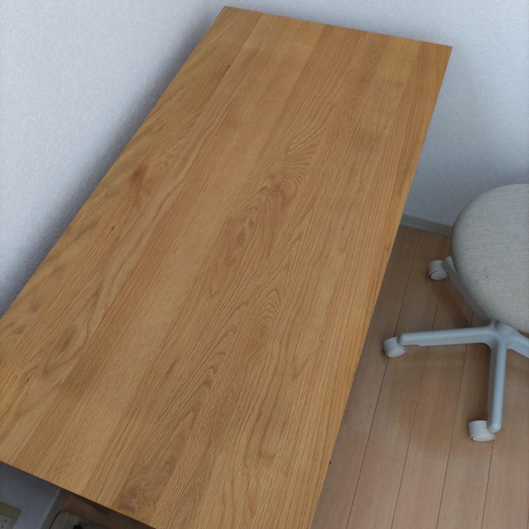 無印良品　デスク　勉強机　オーク材