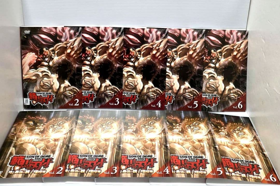 【新品ケース収納】範馬刃牙シリーズ レンタルDVD　19巻セット