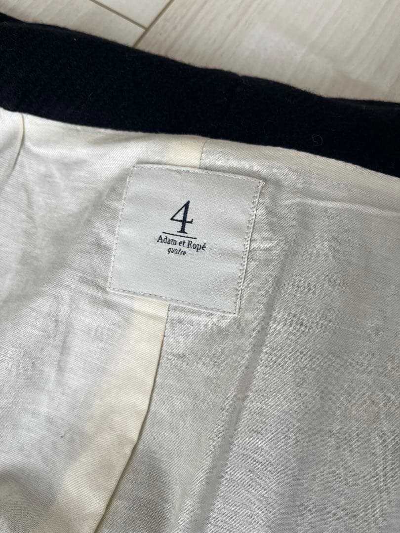 アダムエロペ　ウール　ロング　コート