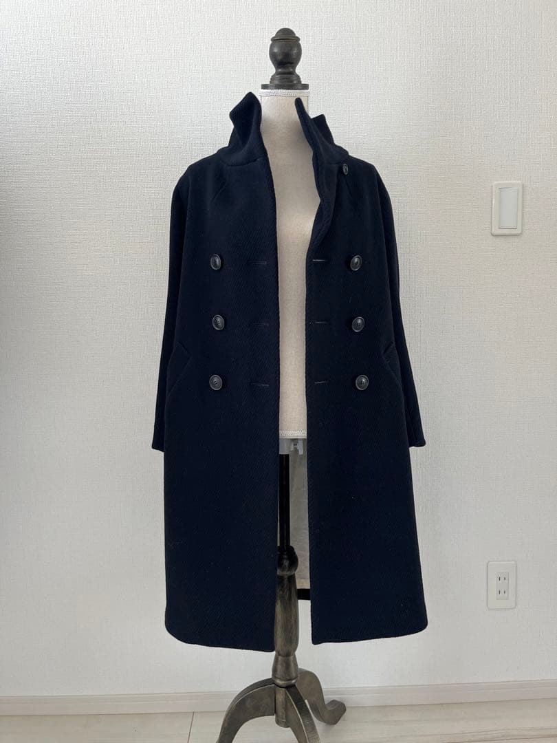 アダムエロペ　ウール　ロング　コート