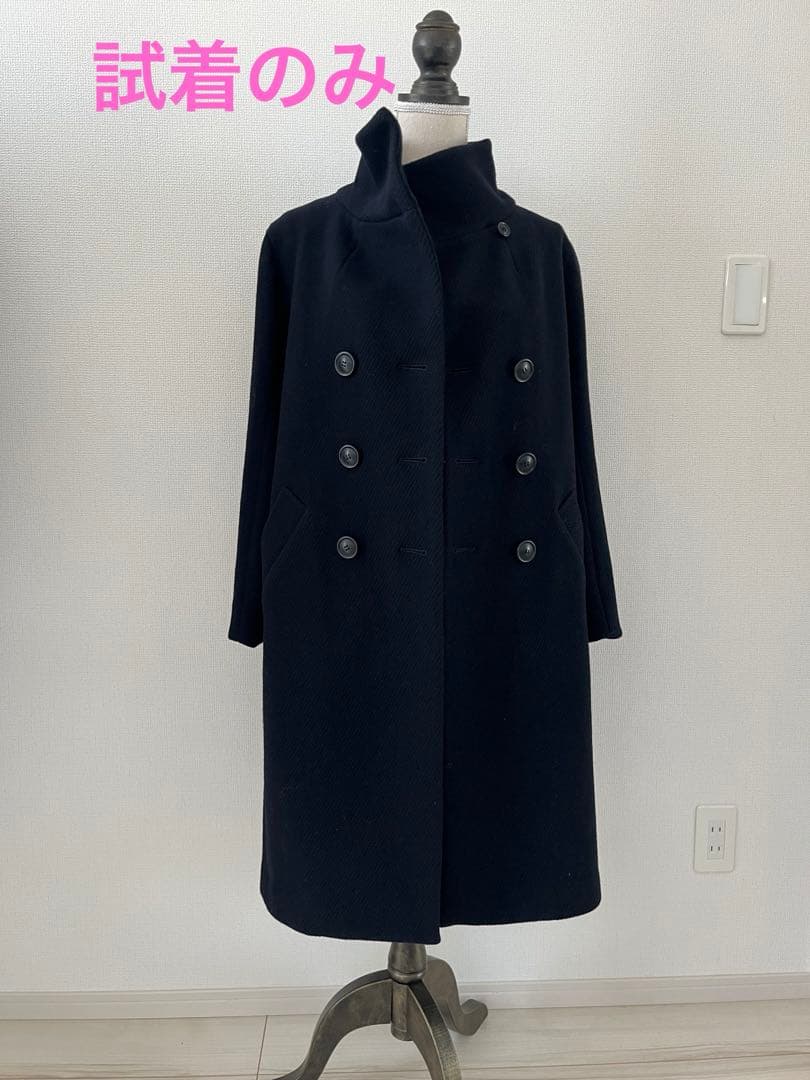 アダムエロペ　ウール　ロング　コート