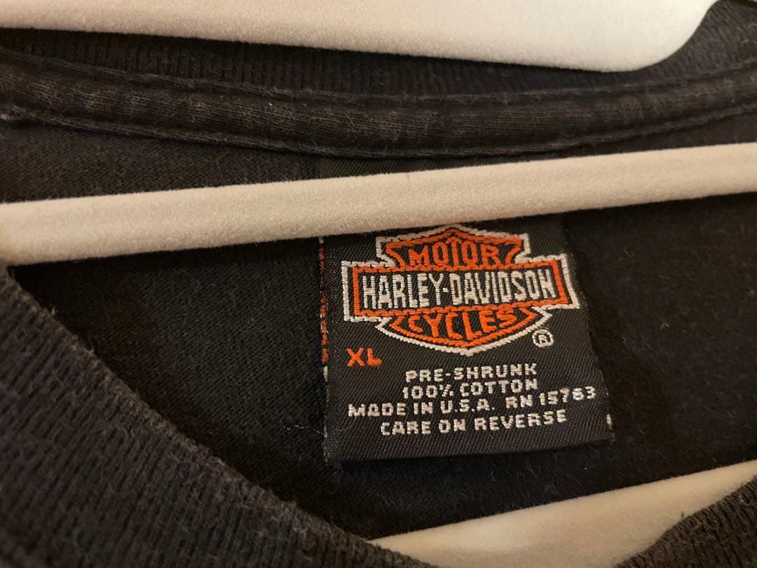 値下げ　Harley-Davidson 長袖カットソー ブラック