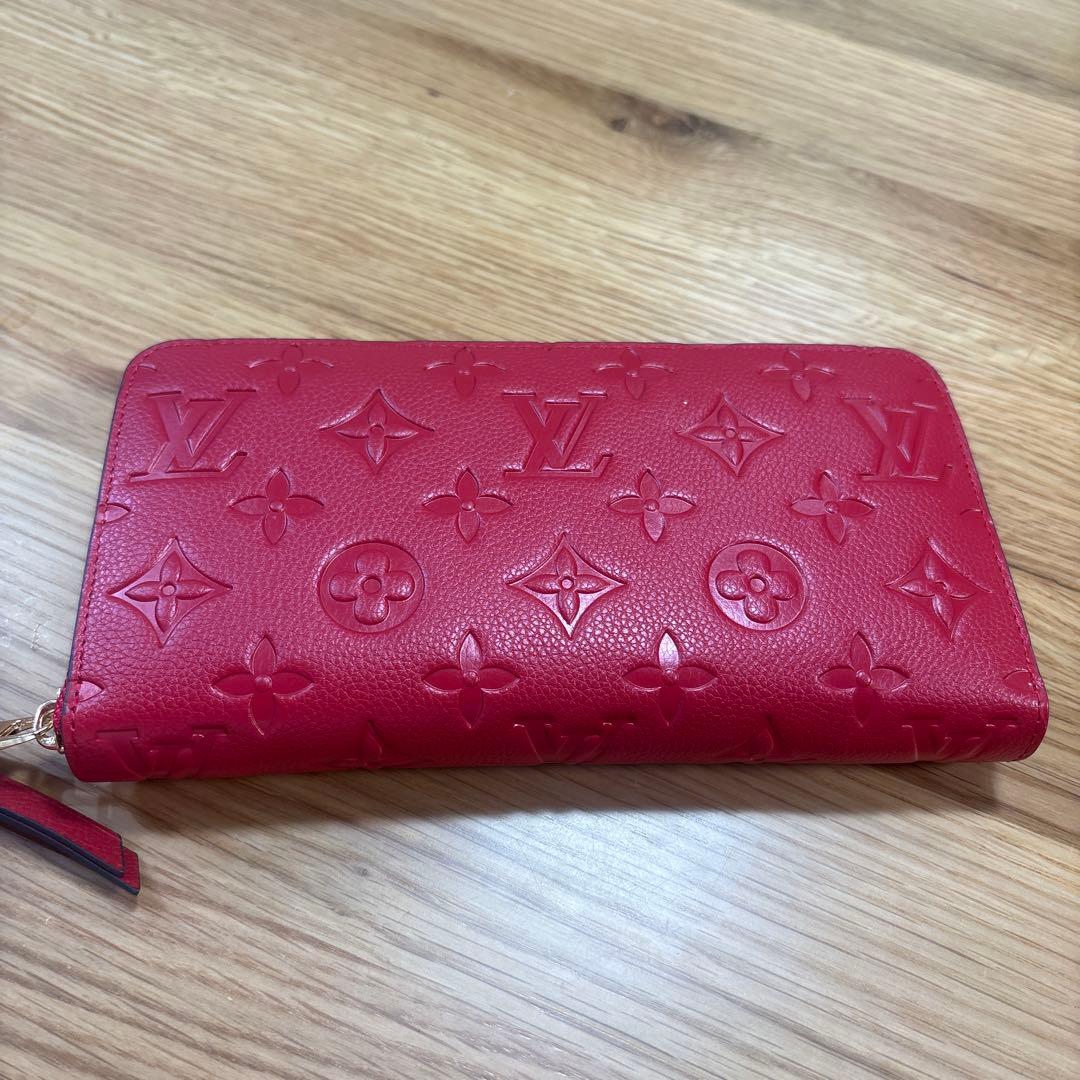 みゆ　様レザー 長財布 レッド