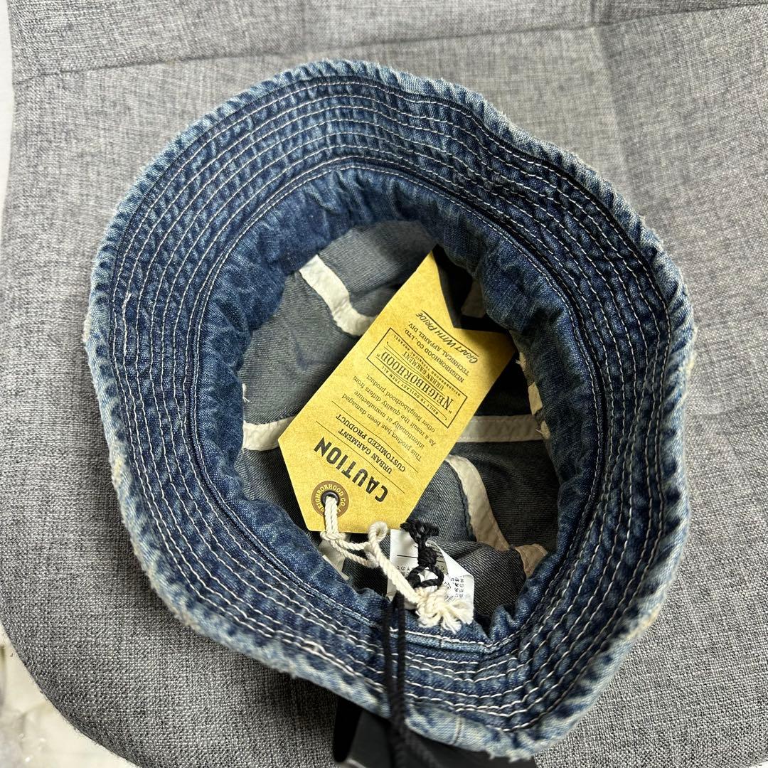 NEIGHBORHOOD デニム　バケットハット M バイカー アメカジ