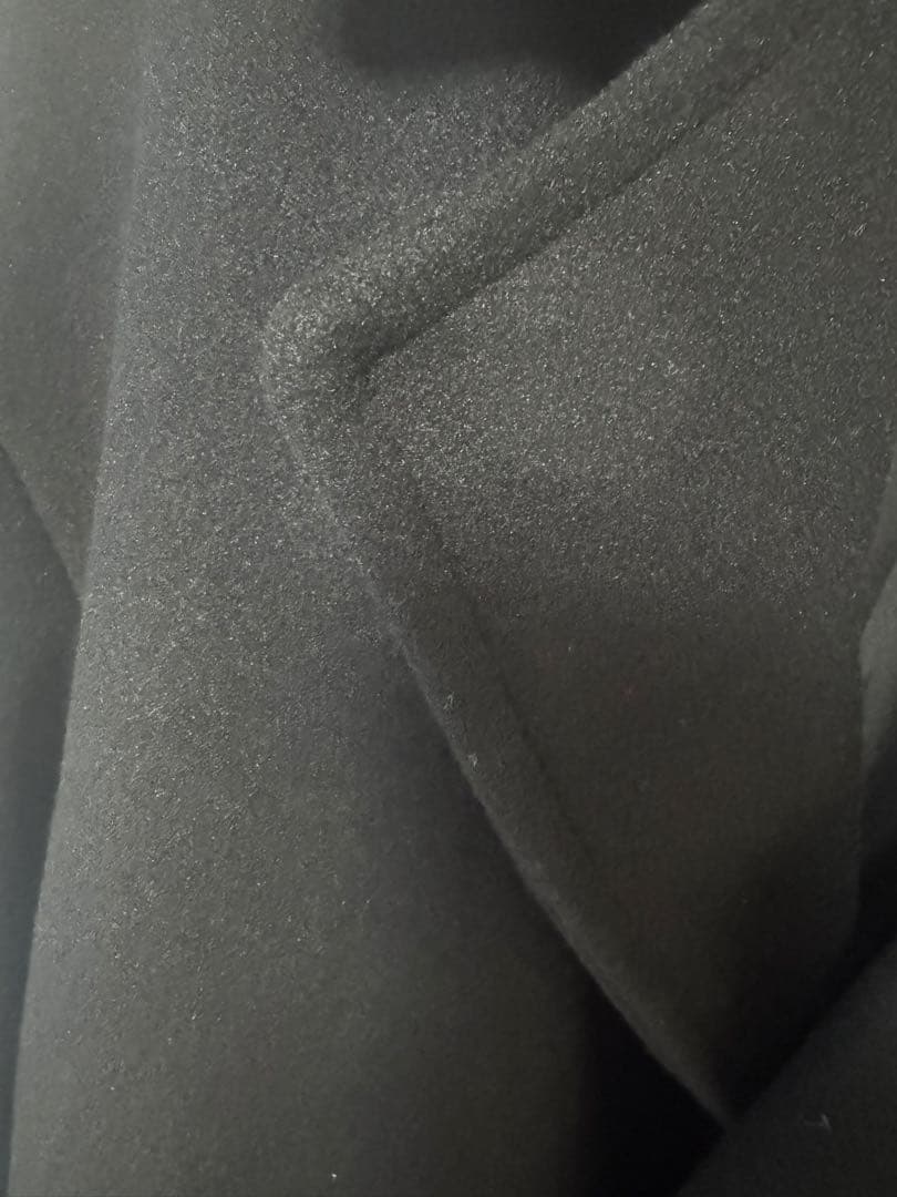 ZARA ソフトなオーバーサイズコート　黒 チェスターコート