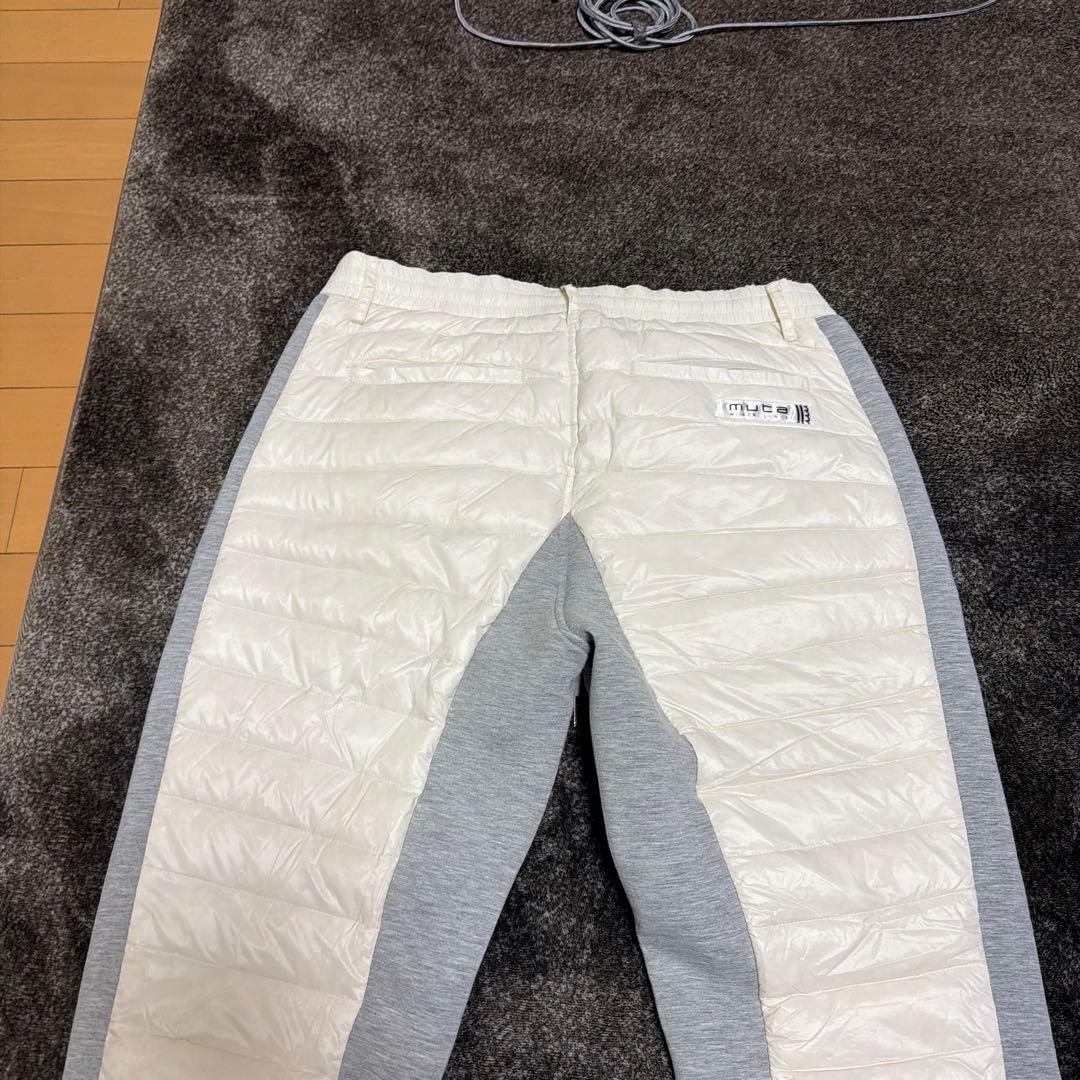 ムータマリンダウンパンツ白7