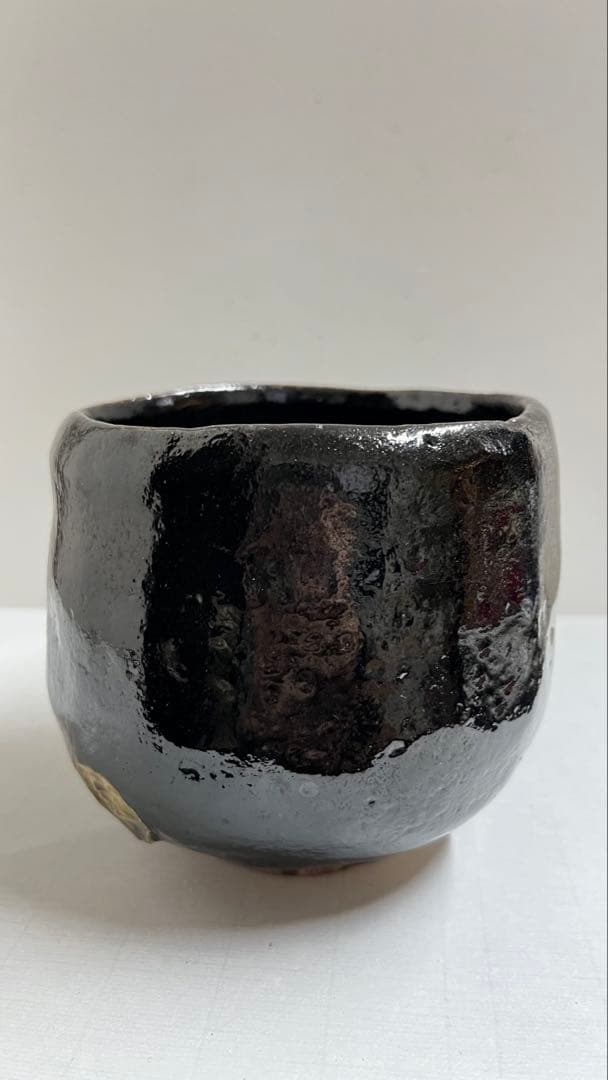 黒楽茶碗　楽茶碗の名工 伊藤才叟造　共箱値下げしました。