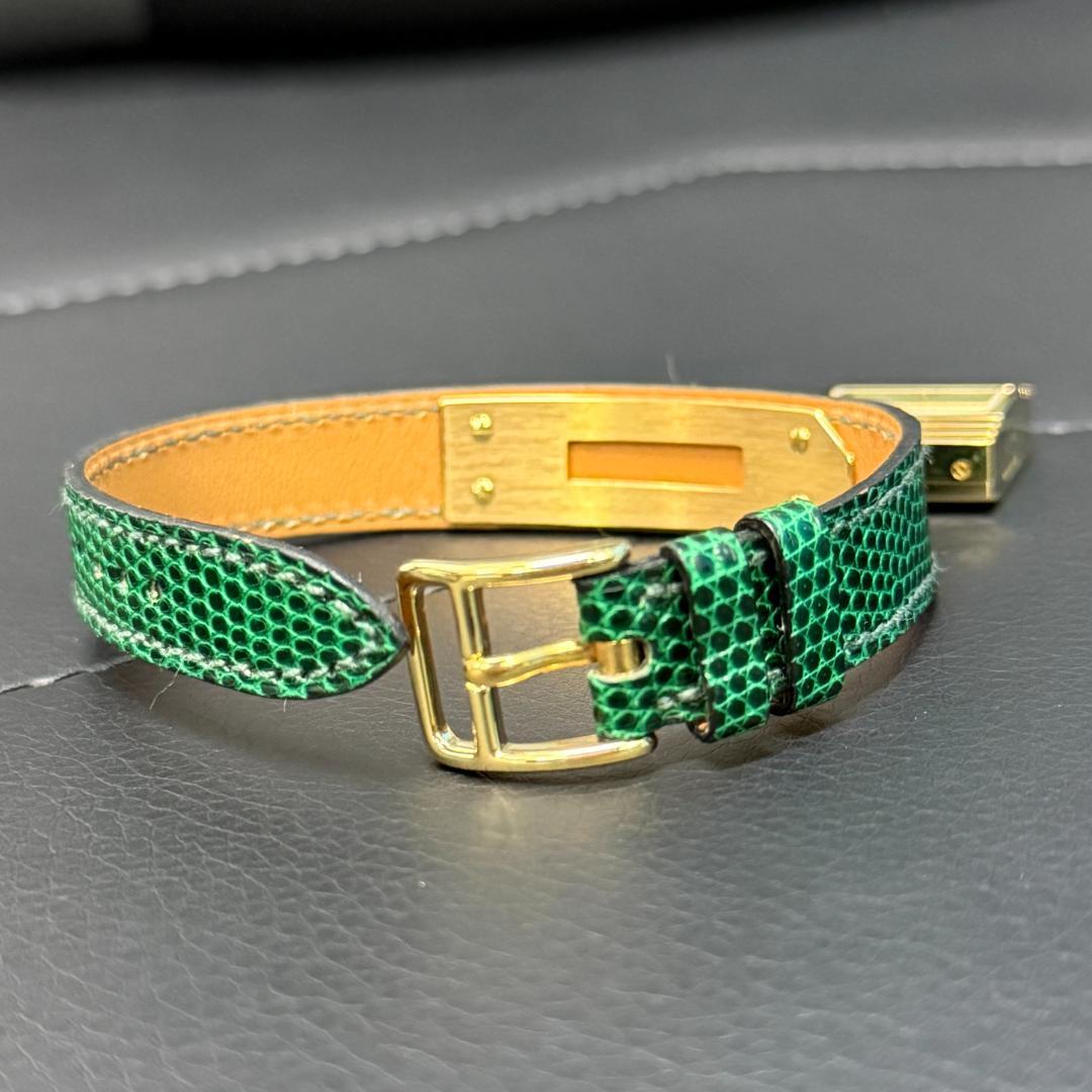 超美品 HERMES ケリーウォッチ クォーツリストウォッチ リザード