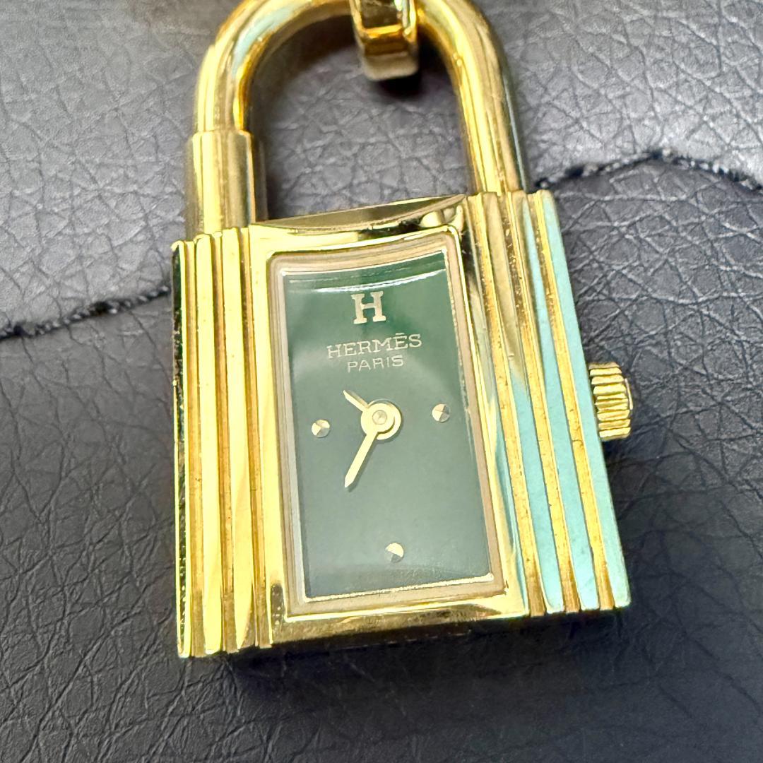 超美品 HERMES ケリーウォッチ クォーツリストウォッチ リザード