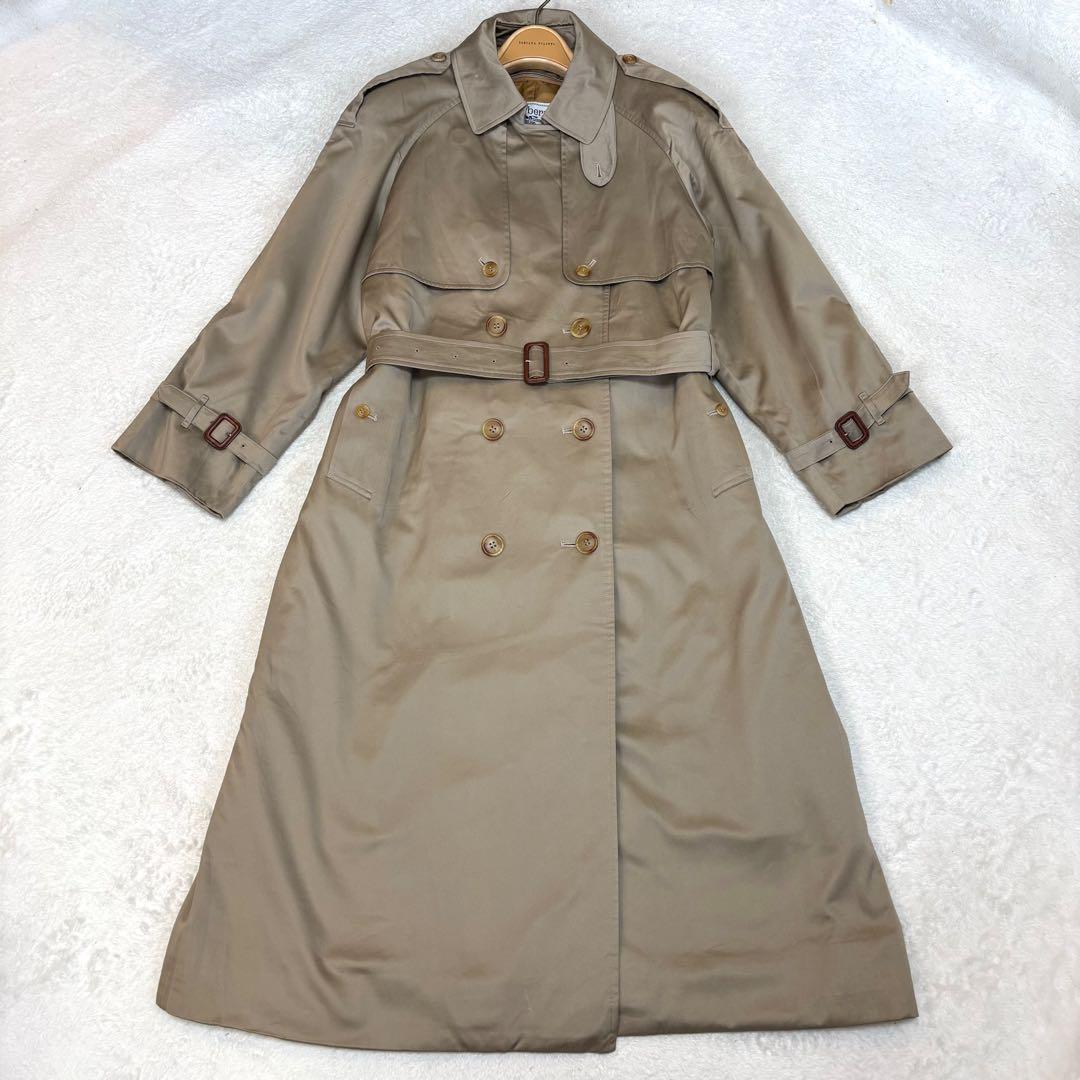 【希少・新品級】バーバリーズ 襟裏チェック ライナー付トレンチコート マキシ丈