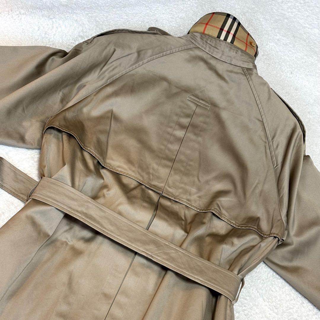【希少・新品級】バーバリーズ 襟裏チェック ライナー付トレンチコート マキシ丈
