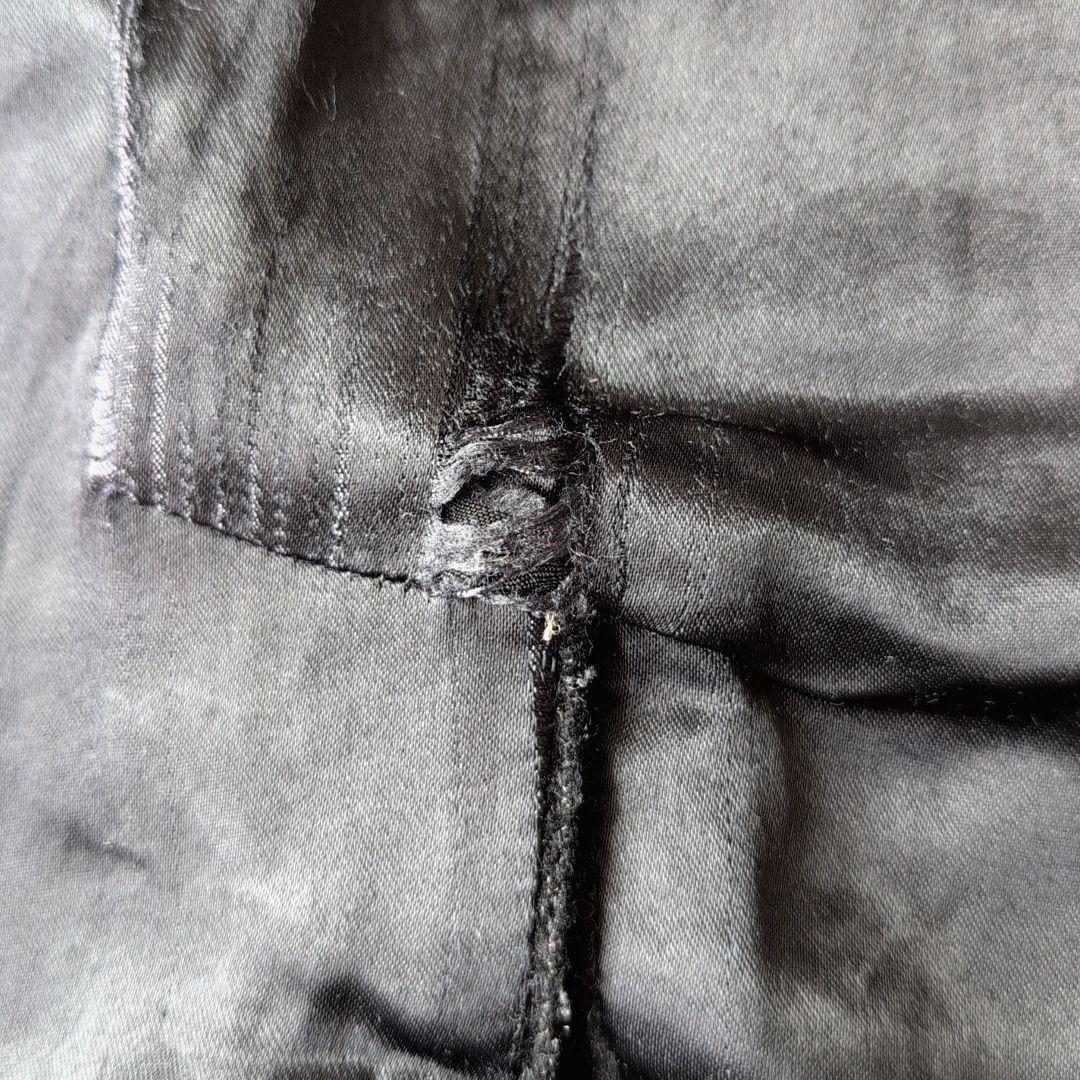 イタリア製 チェスターコート ウール カシミヤ ミドル丈 ブラック 古着