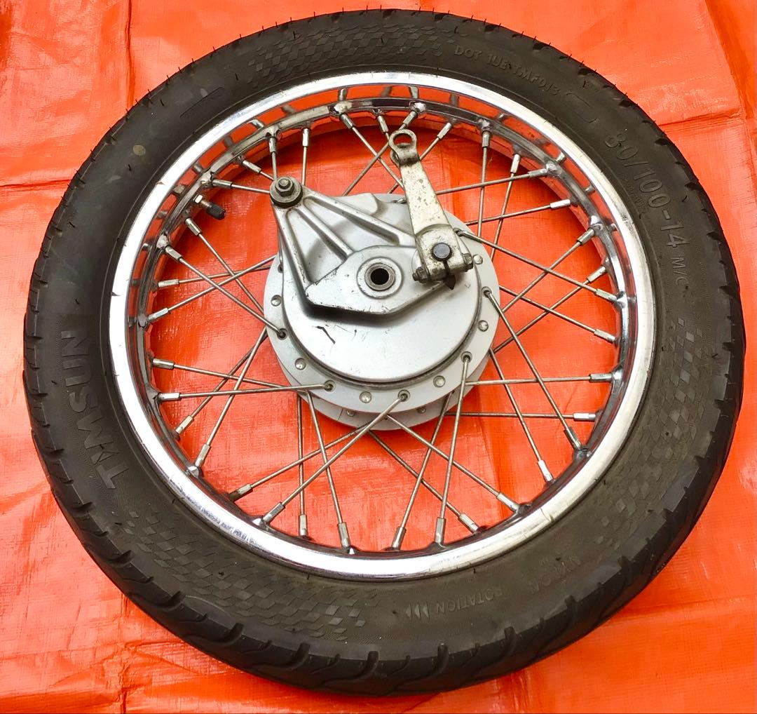 スーパーカブプロ【前後ホイール】ブレーキパネル付