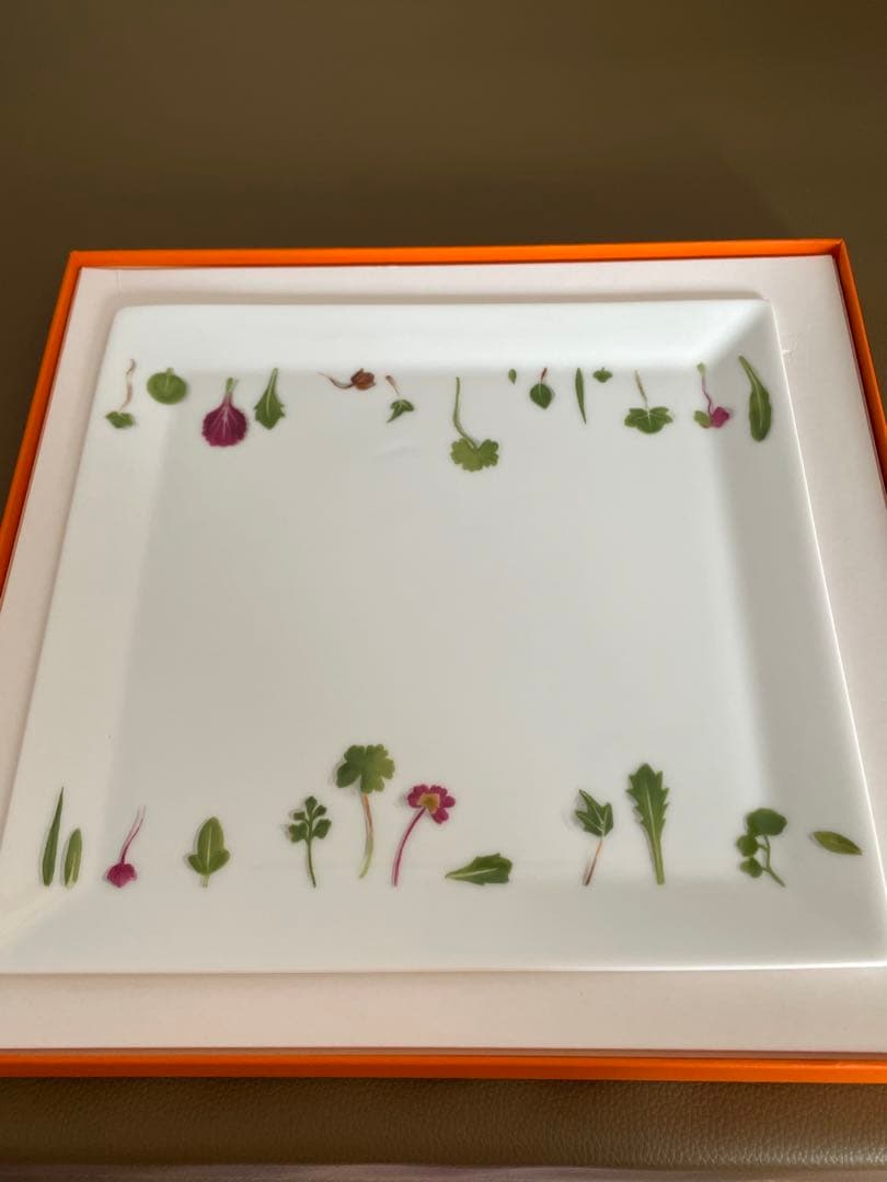 HERMES Mesclun エルメス メスクラン スクエア プレート 23cm