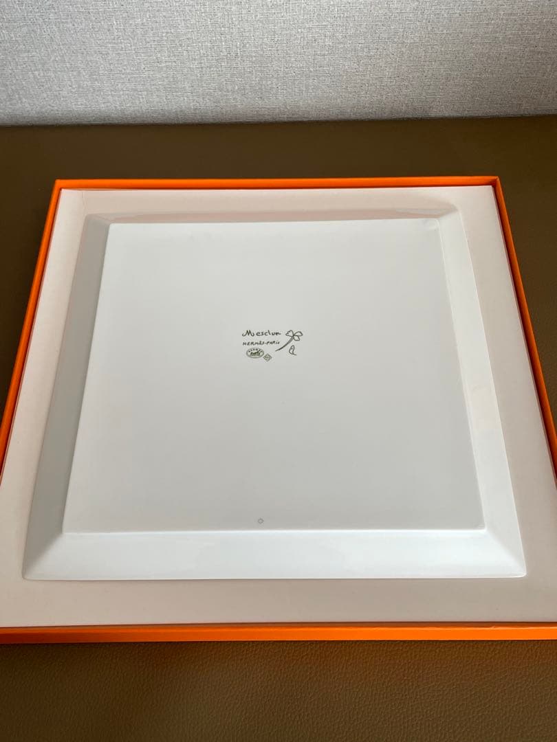 HERMES Mesclun エルメス メスクラン スクエア プレート 23cm