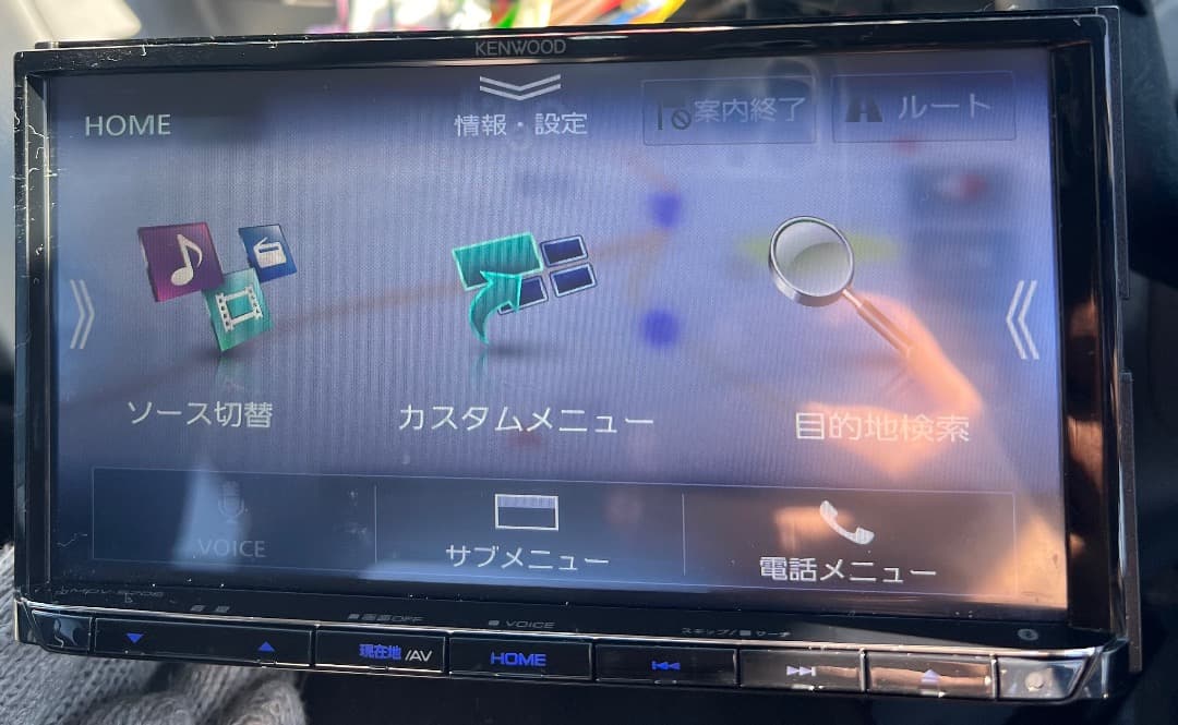 ケンウッド MDV-S708 ナビ フルセグ。地図データ2020年版.