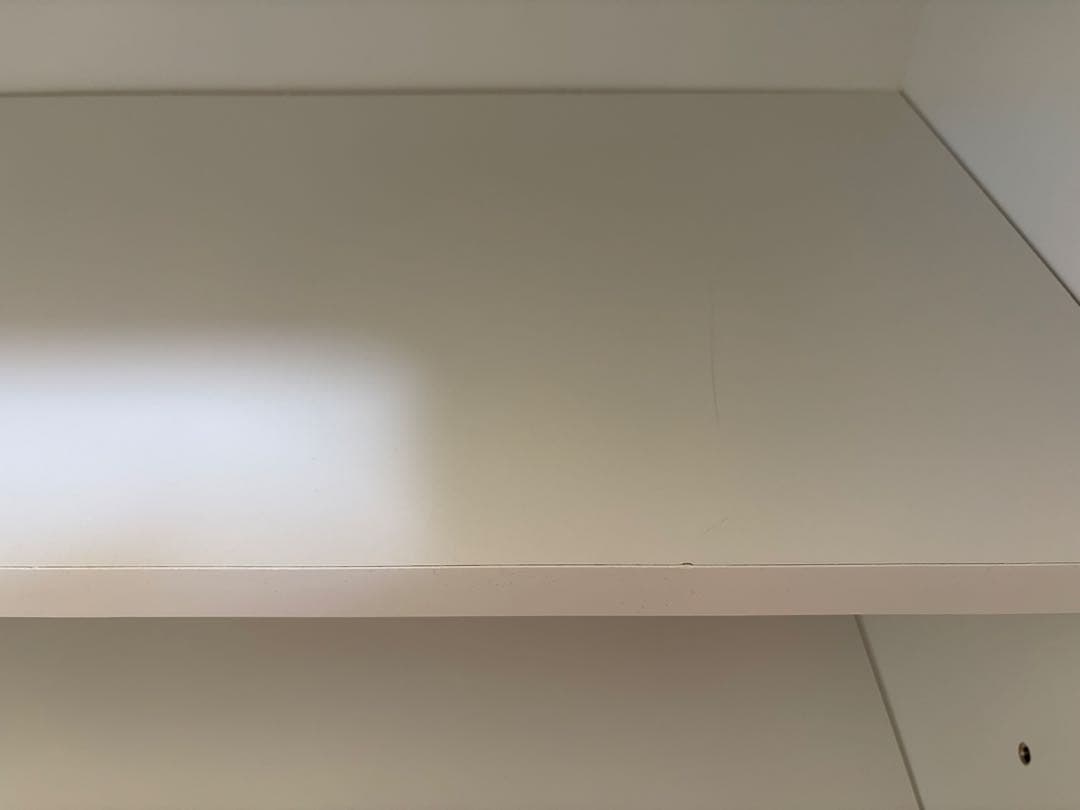 LOWYA ホワイトキャビネット 可動棚付き