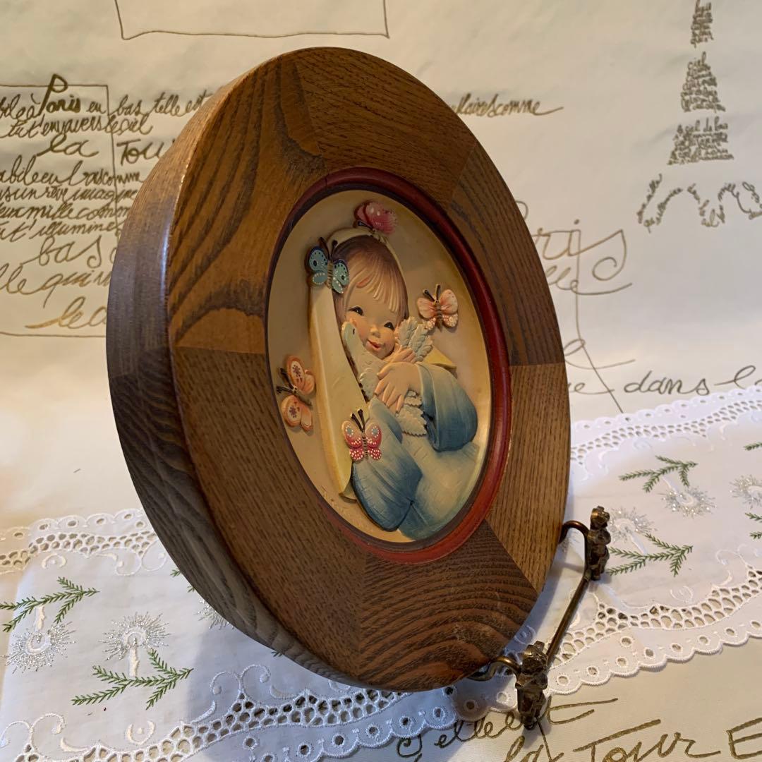 アンリ人形　ビンテージ1975年Mother's Day木製プレート！可愛い！