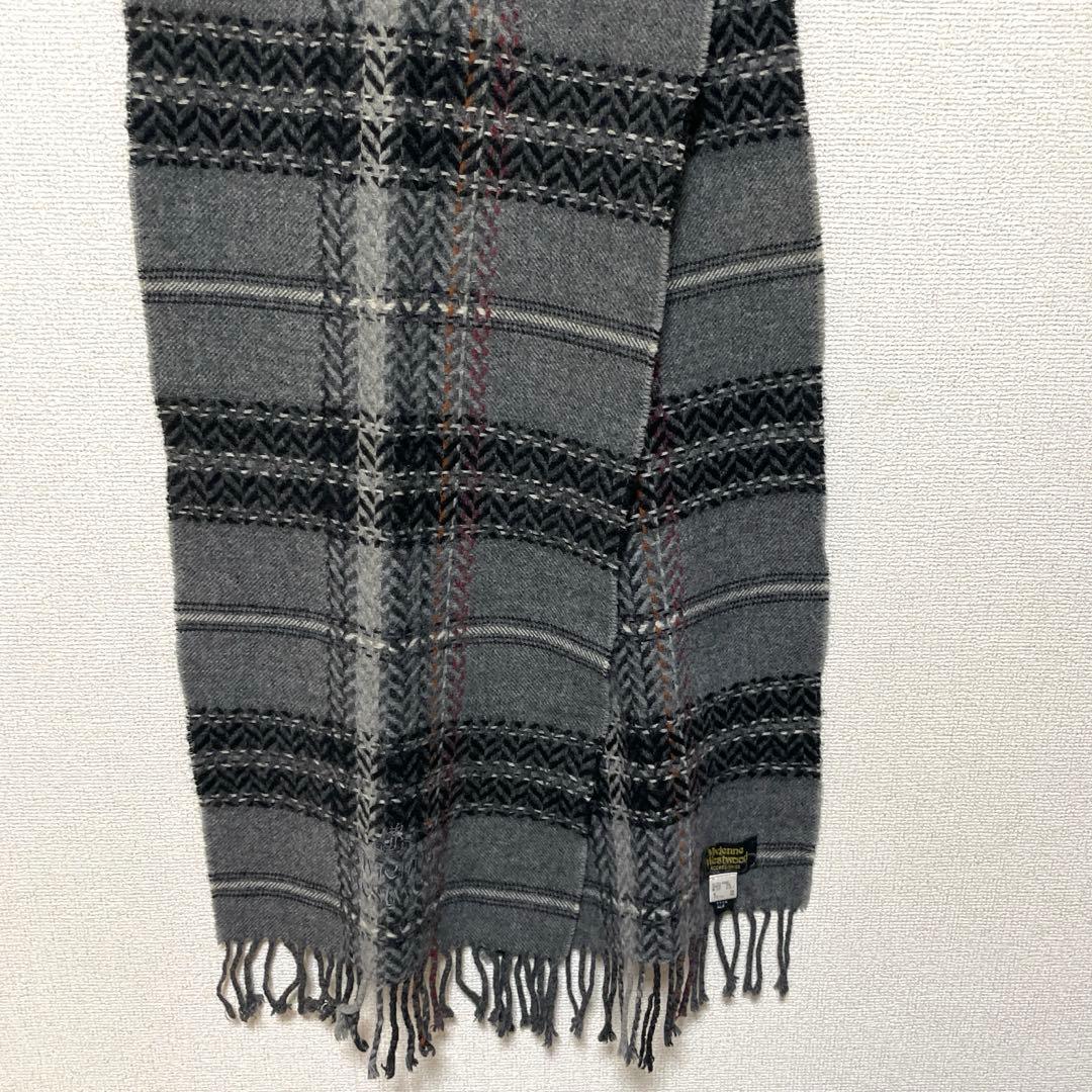 Vivienne Westwood マフラー グレー系 男女兼用 イタリア製