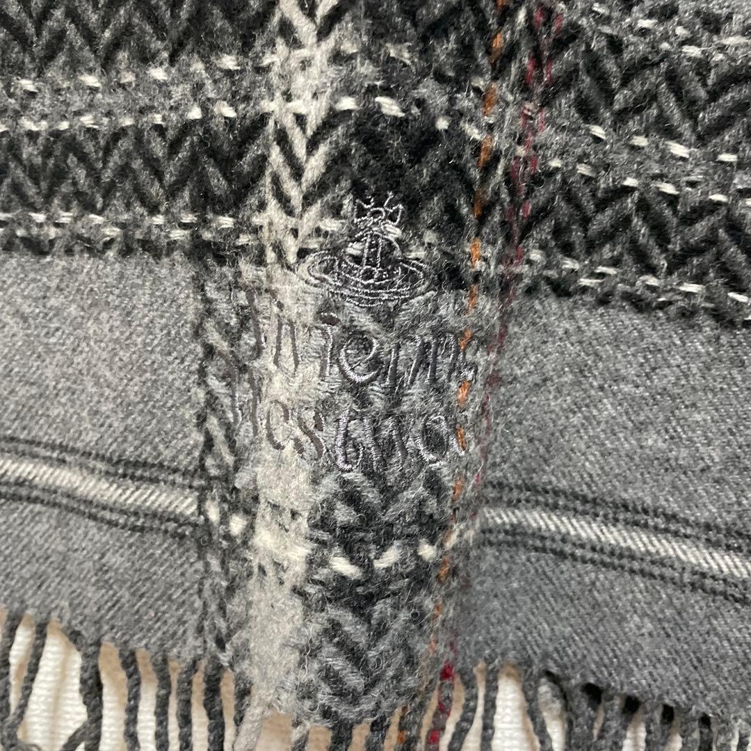 Vivienne Westwood マフラー グレー系 男女兼用 イタリア製