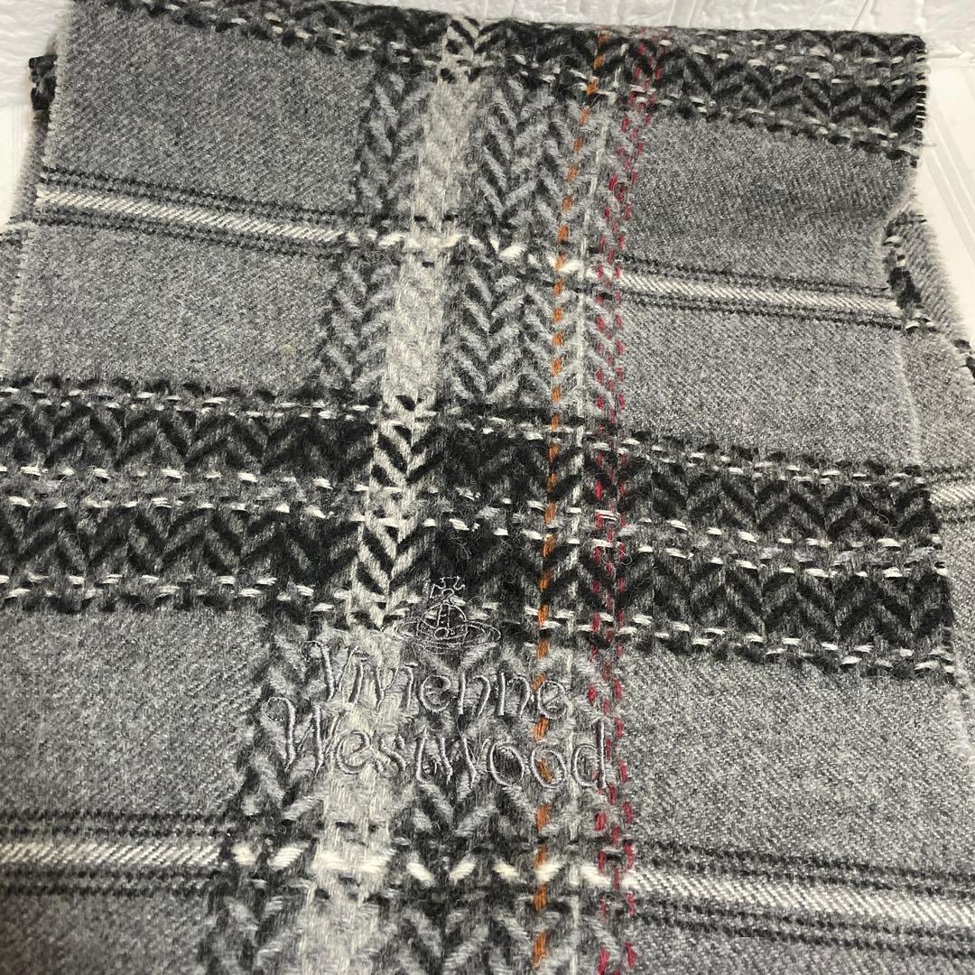 Vivienne Westwood マフラー グレー系 男女兼用 イタリア製