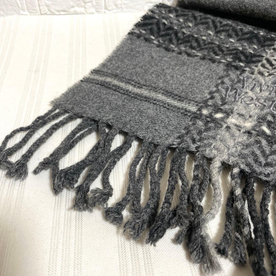 Vivienne Westwood マフラー グレー系 男女兼用 イタリア製